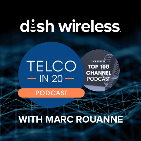 dish wireless telco in 20 podcast graphic tile