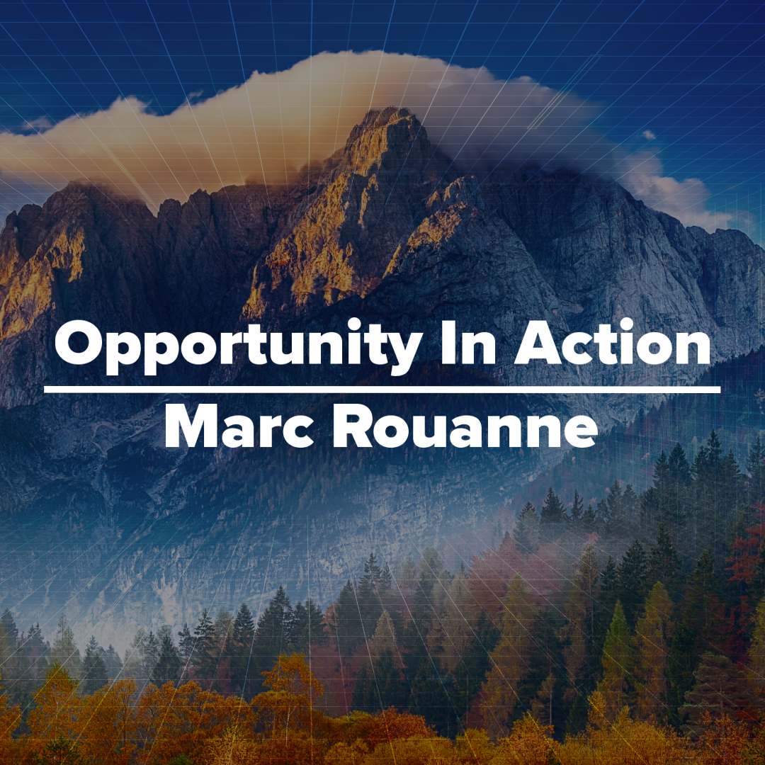 opportunity in action video series with marc rouanne graphic tile